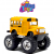 Bus escolar con llantas monster